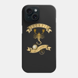 Zodiac Scorpio-October 23 to November 21-Vintage Phone Case