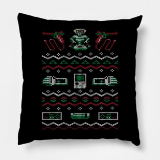 Game Ugly Christmas Sweater Pillow