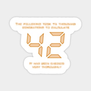 42 - The Answer Magnet