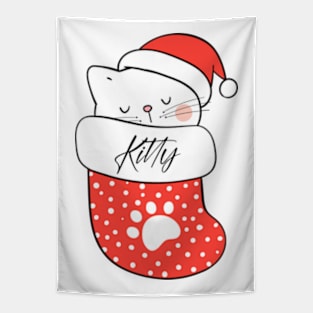 Kitty Cat Christmas Stocking Tapestry