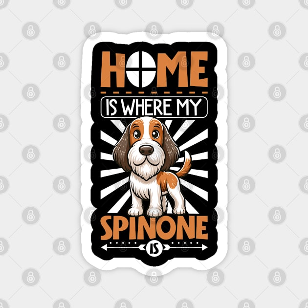 Home is with my Spinone Italiano Magnet by Modern Medieval Design