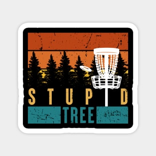 Vintage Stupid Tree Disc Golf Magnet