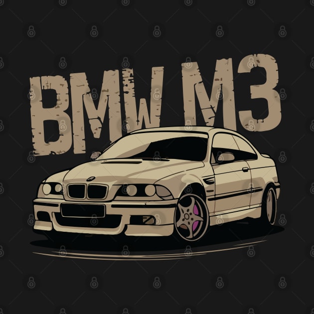 Bmw M3 E46 Drifting Vintage Car by Cruise Dresses