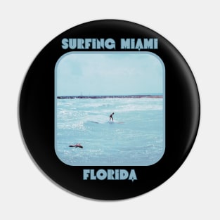 Vintage Surfing Miami, Florida Pin