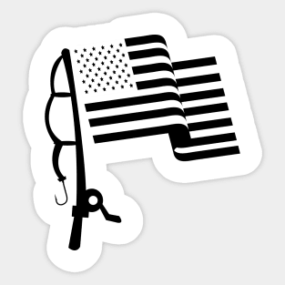Usa Flag Fishing Stickers for Sale