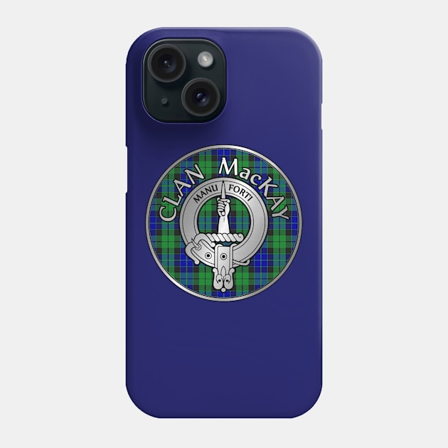 Clan MacKay Crest & Tartan Phone Case by Taylor'd Designs