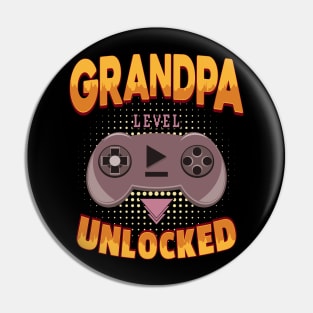 Gaming Husband Dad Papa Grandpa Pin