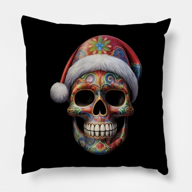 Calavera Santa Pillow by Saltwater Soul