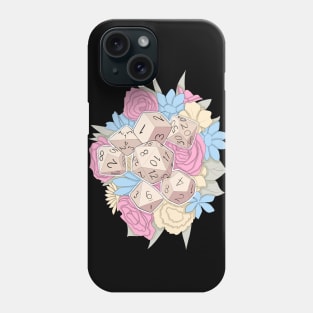 Pink, Yellow, and Blue Flower Dice Phone Case