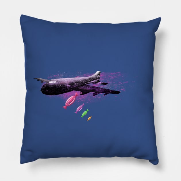 candy bomber Pillow by martinskowsky