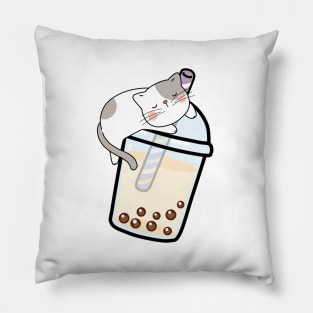 Boba Cat! Pillow