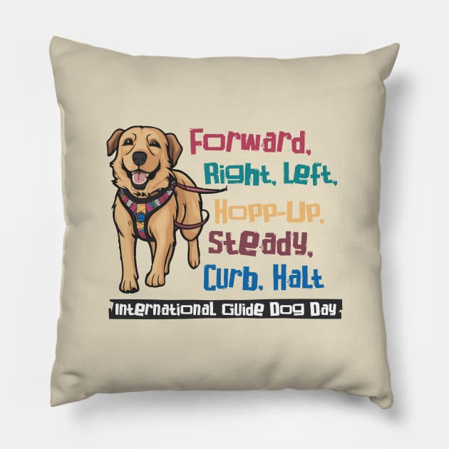 International Guide Dog Day – April Pillow by irfankokabi
