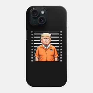 Trump 2024 Orange Suit Funny Prison Phone Case