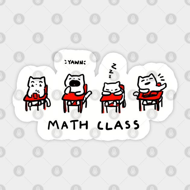 Math Cats - Cats - Sticker | TeePublic