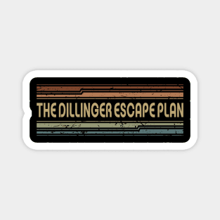 The Dillinger Escape Plan Retro Lines Magnet