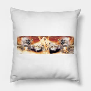 Universal reversal [ Elec-Trick Orange version ] Digital Fantasy Figure Illustration Pillow