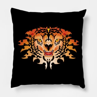 Tribal Tiger (traditional colors) Pillow