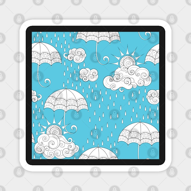 Fairytale Weather Forecast Print Magnet by lissantee