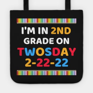 It's My 2nd Grade On Twosday, Cute 2nd Twosday Grade, Numerology 2nd Grade Pop Design Gift Tote