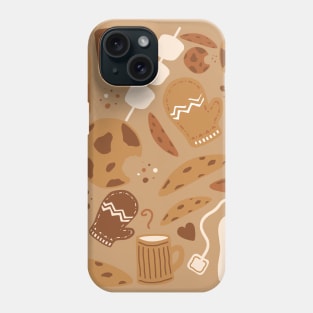 Holiday Comfort Cookies and Hot Drinks Phone Case