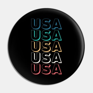 USA TRENDY ATHLETIC STYLE U.S.A INDEPENDENCE DAY 4TH JULY T Pin
