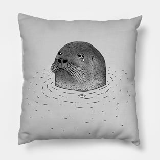 Sad Seal Pillow