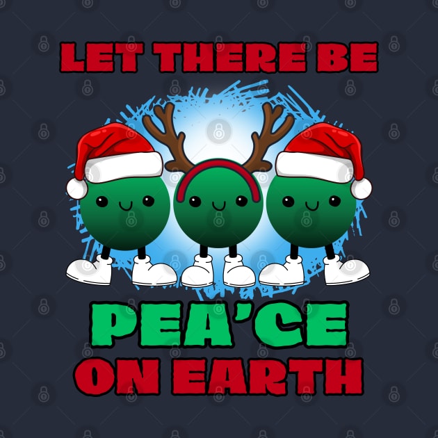 Funny Christmas snow peas, Let there be Pea'ce on earth by Shean Fritts 