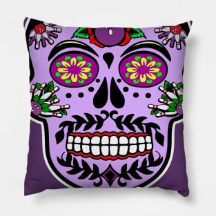 El Jesus Sugar Skull Pillow