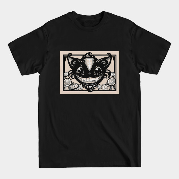 Disover Smiling Black Cat - Halloween - T-Shirt