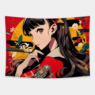 yukiko kimono Tapestry