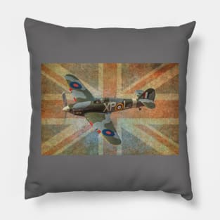 Hawker Hurricane and Union Jack Pillow