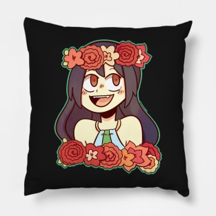 Wendy Flower Crown sticker Pillow