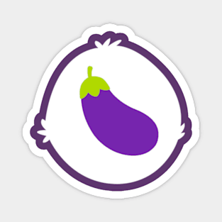 Eggplant Emoji Bear Magnet