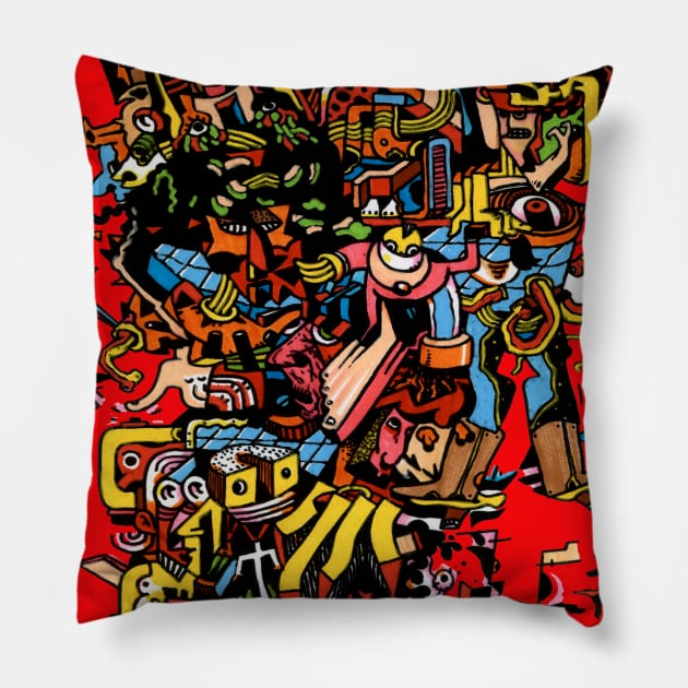 Funky I Pillow by hugomaciel