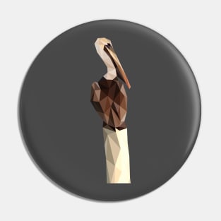 Low Poly Pelican Pin