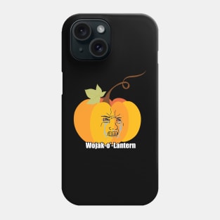 Angry Halloween Pumpkin Wojak Meme Phone Case