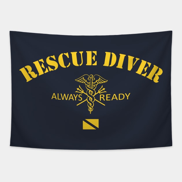 Rescue Diver - Always Ready Tapestry by TCP