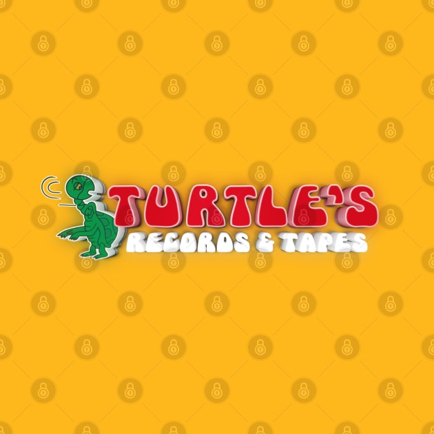 Turtle's Records & Tapes - 3D Logo by RetroZest