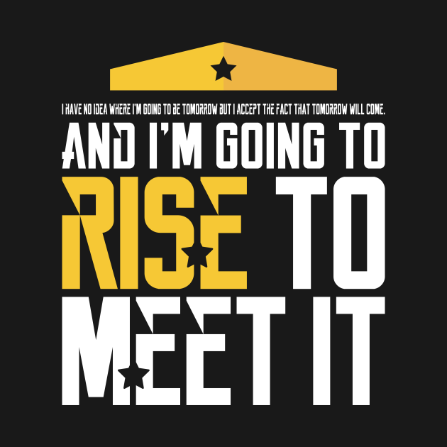 Disover I'm Going to Rise to Meet it - Justice League - T-Shirt