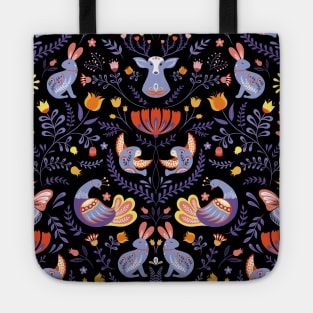 Scandinavian Folk Art Tote