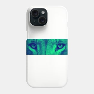 Lion Eyes (Turquoise) Phone Case