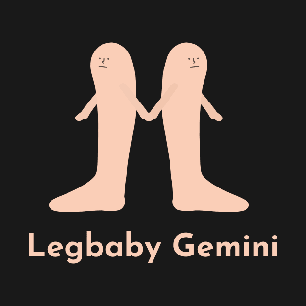 Legbaby Gemini | Zodiac | Cute | Funny | Weird | Gift | Minimalist | Star Sign | Astrology | by WiseCat