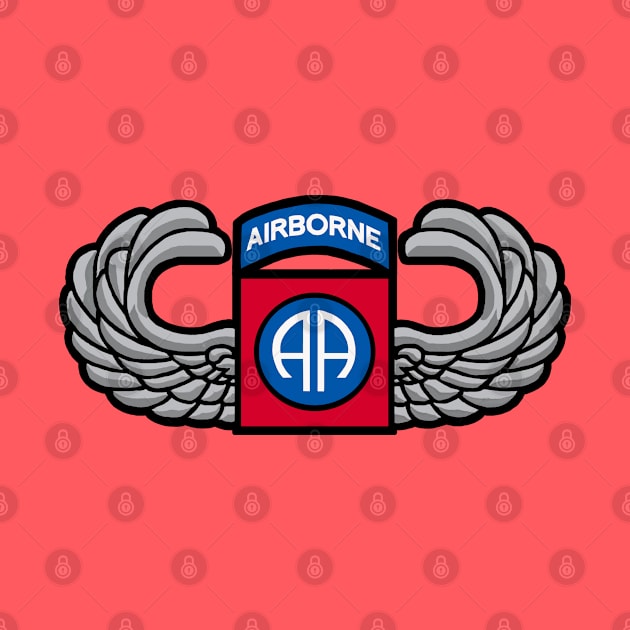 82nd Airborne Jump Wings by Trent Tides