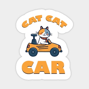 Cat Cat Car Magnet