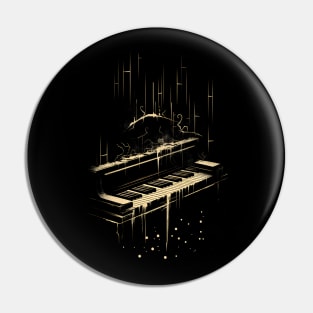 Piano Music Fantasy Pin