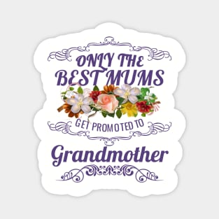 Only The Best Mums Get Promoted To Grandmother Gift Magnet
