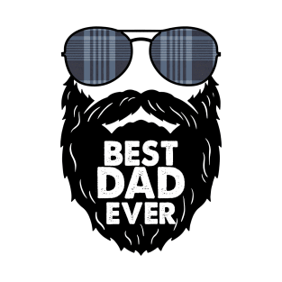 Best Dad ever; beard; bearded Dad; sunglasses; black beard; father's Day; gift for Dad; gift for bearded Dad T-Shirt