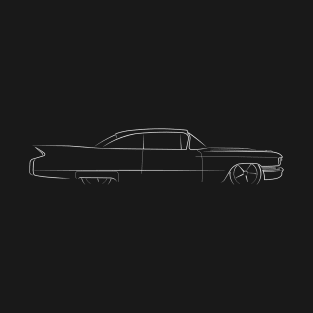 1960 Cadillac - profile stencil, white T-Shirt