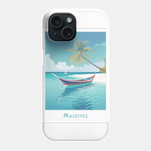 Retro Vintage Tropical Maldives Escape Phone Case