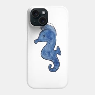 Blue seahorse design Phone Case